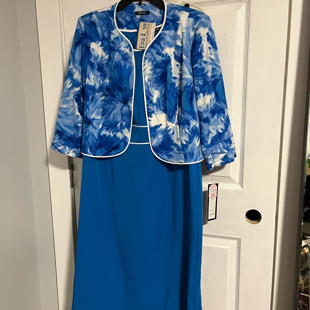 Blue dress with jacket